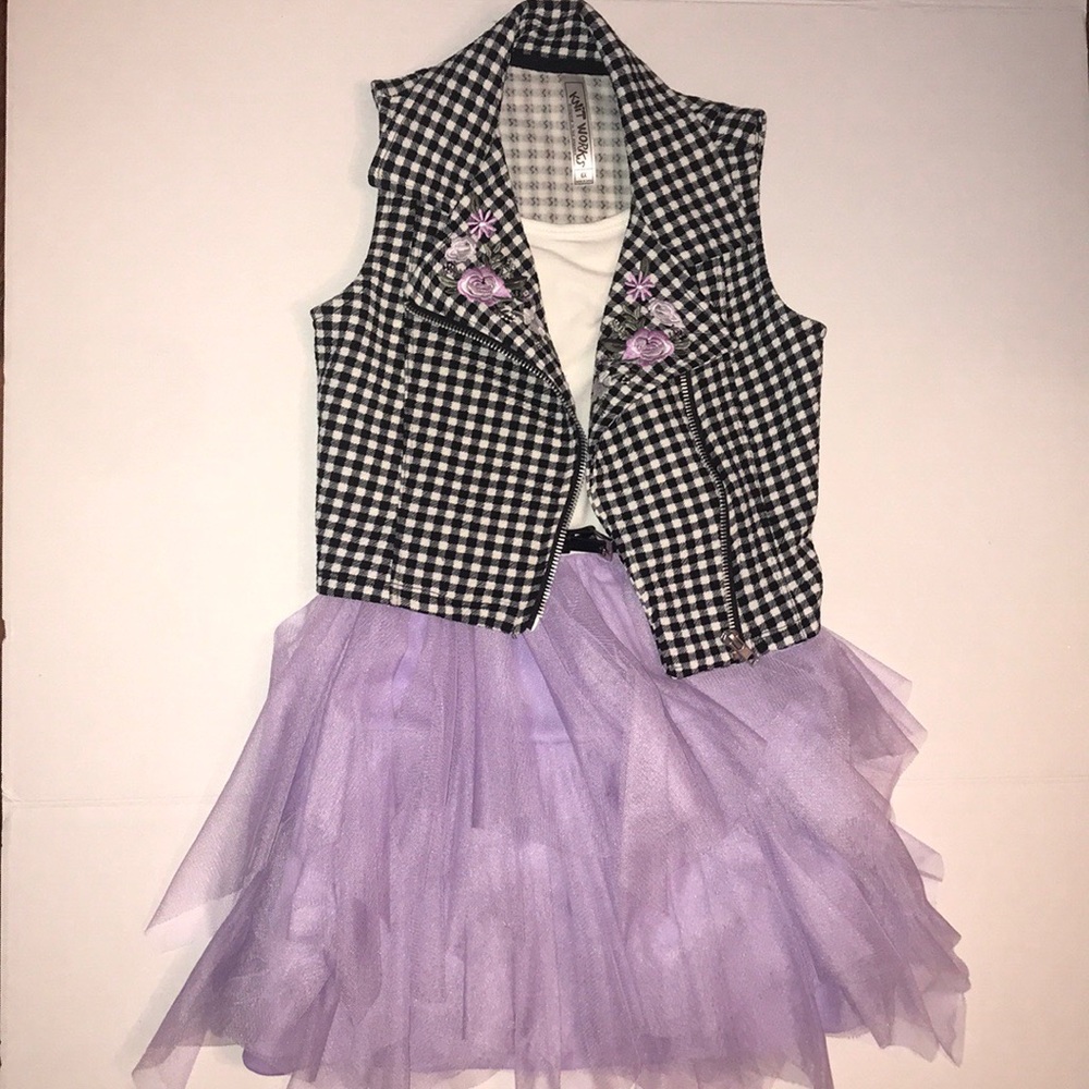 Knitworks Girl’s Dress w/ Vest & Belt